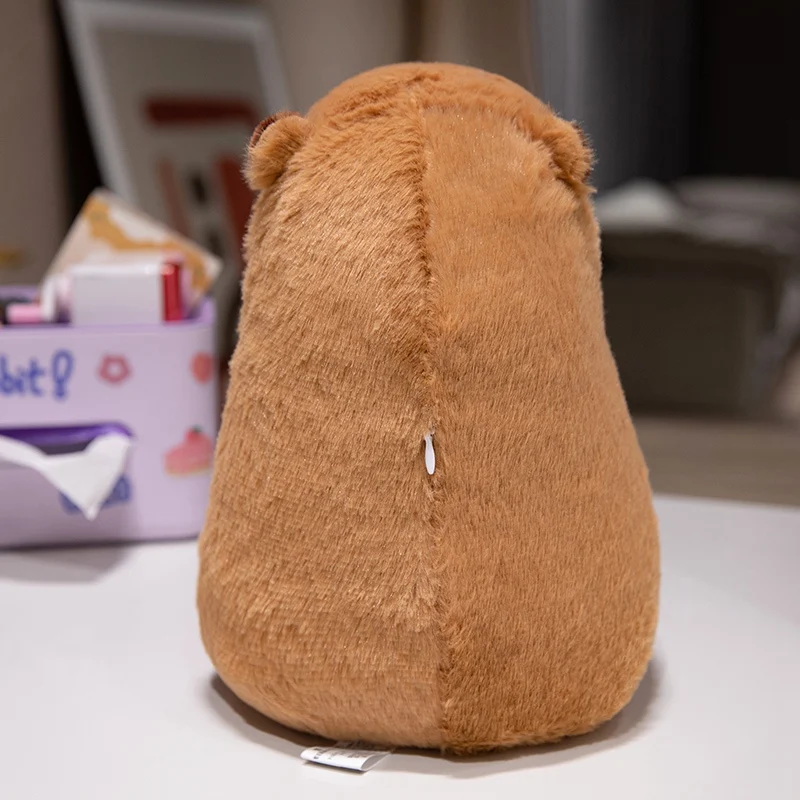 Happy Birthday Hat Capybara Plushie Stuffed Cartoon Swag Hug Milk Bottle Capibara Plush Toy Unique Birthday Gift for Boy Girl