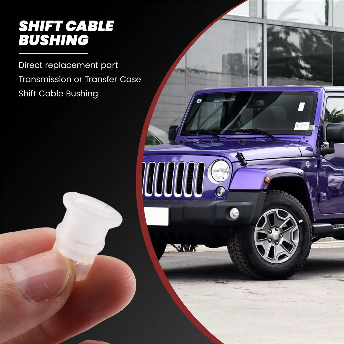 Shift Cable Bushing Transmission Transfer Case for Jeep Wrangler JK MK Models 68064273AB