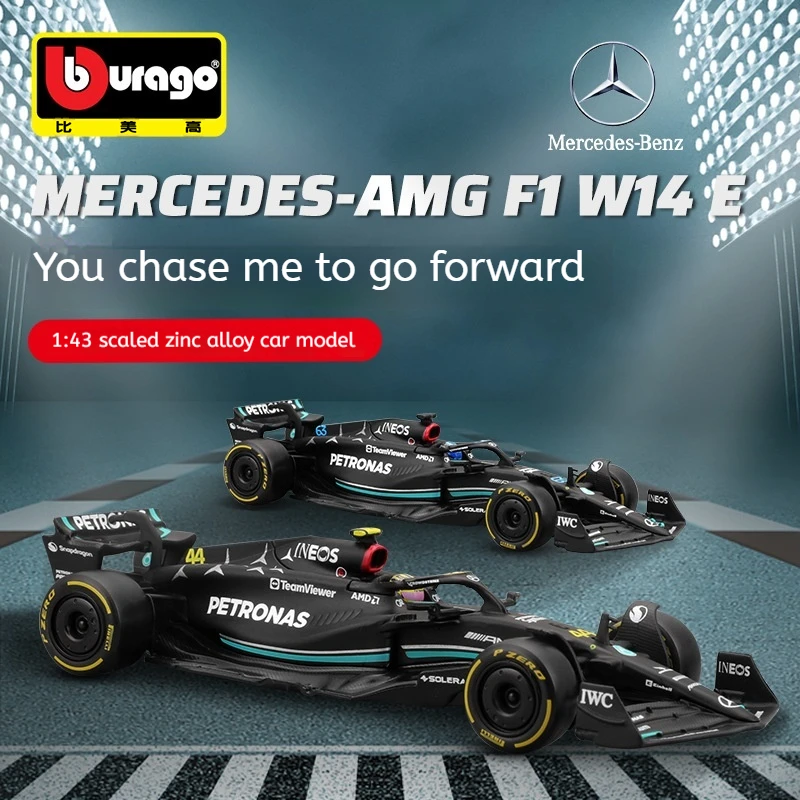 

Модель автомобиля Burago 1:43benz Amg F1 модель W14 из сплава 2023 формула автомобиля Товары для детей коллекционные игрушки рождественские подарки