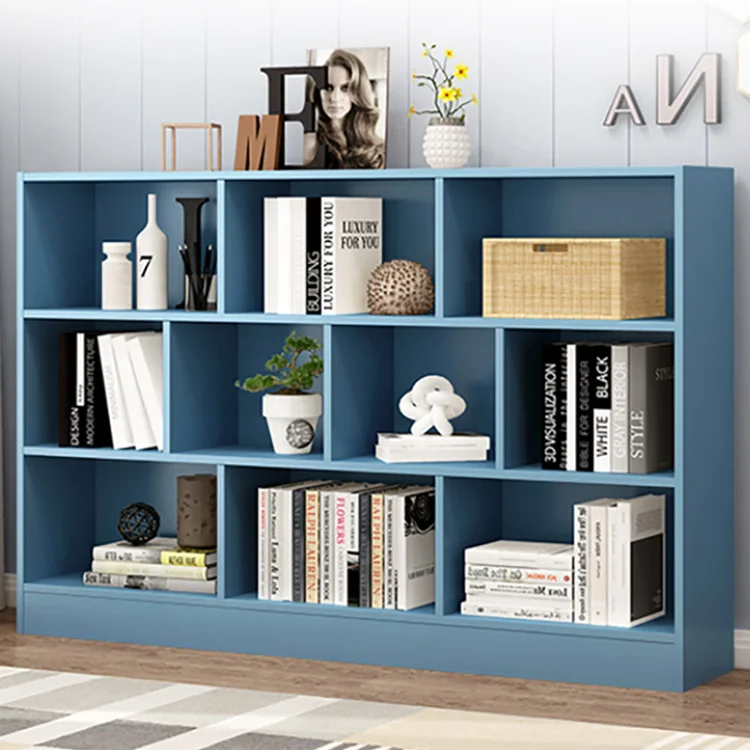 Supplier Wholesale Library Living Room Style Furniture Bookshelf Library Book Shelves Bookcase