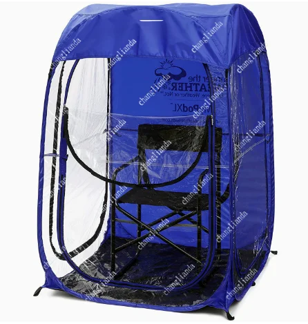 Portable Pop Up Canopy Outdoor Shelter for Fishing Game Viewing with Storage Bag Fits Single Double Chair