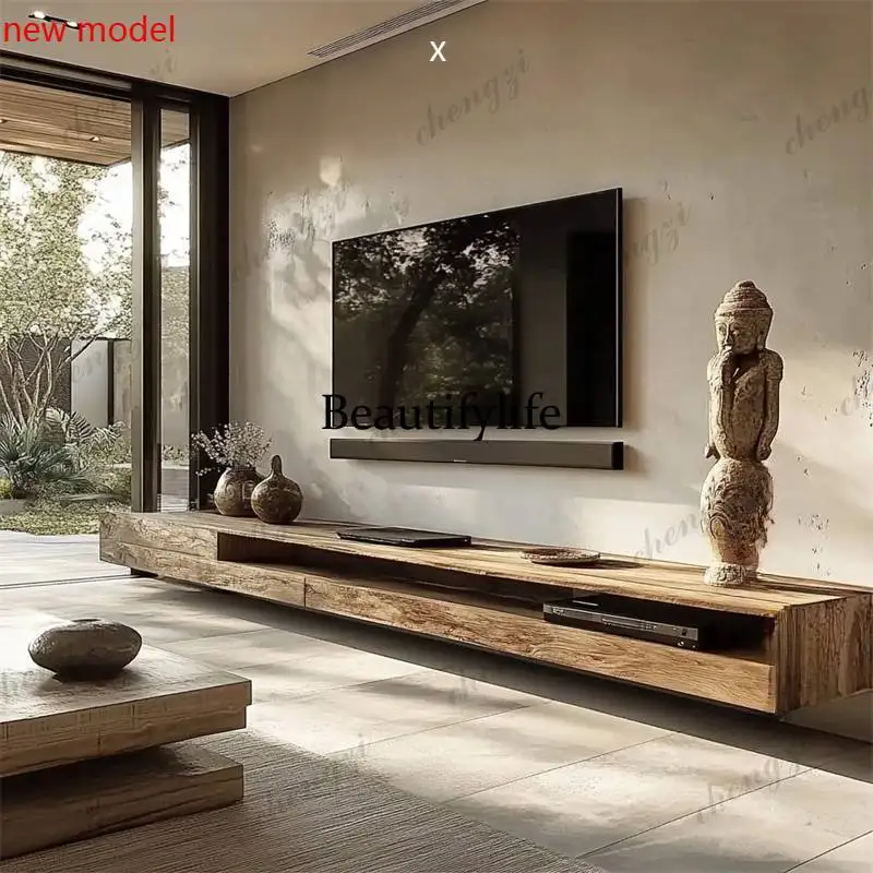 A73  Vertical Tv Stand Design Normal Narrow Wooden Minimalist Tv Cabinet Living Room Nordic Mueble Para Tele Furniture