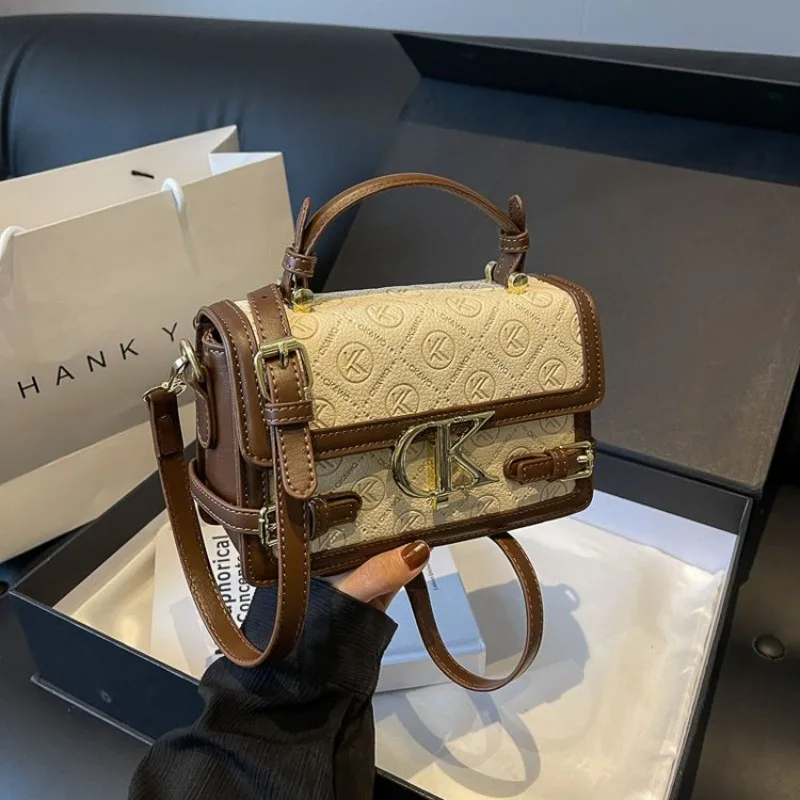 Vintage Diaper Bag Retro Textured Original Leather Crossbody Handbag For Women Casual Simple Stylish Large Capacity