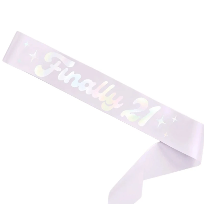 

Fashion Teens Birthday Sash with FINALLY 21 Letter Print Trend Girl Teens Birthday Sash Carnivals Photography Supply