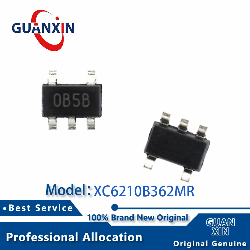 

100% New electronics XC6210B362MR SOT23-5 Marking 0B5* XC6210B362