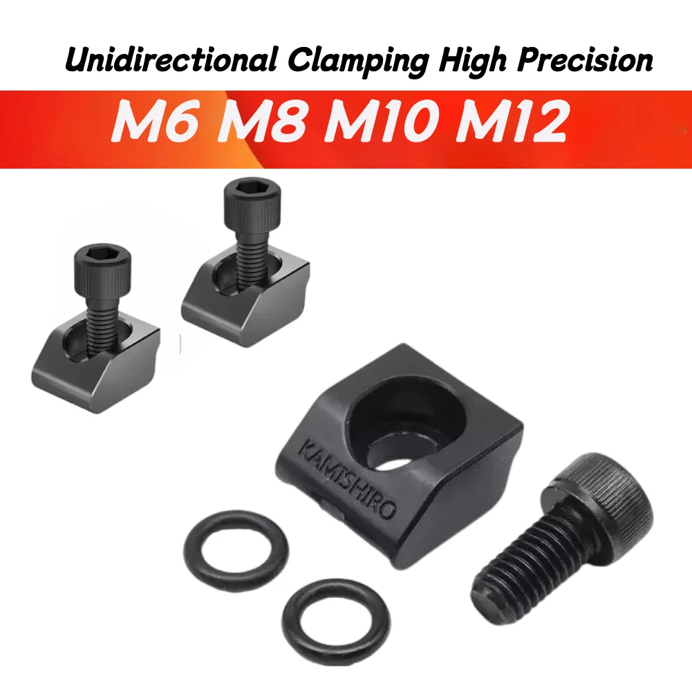 Abrazadera ajustable tipo gaviota, abrazadera de cabeza plana unidireccional, mini torno, centro de mecanizado CNC multiestación, accesorio integrado OK, M6 M8 M10 M12