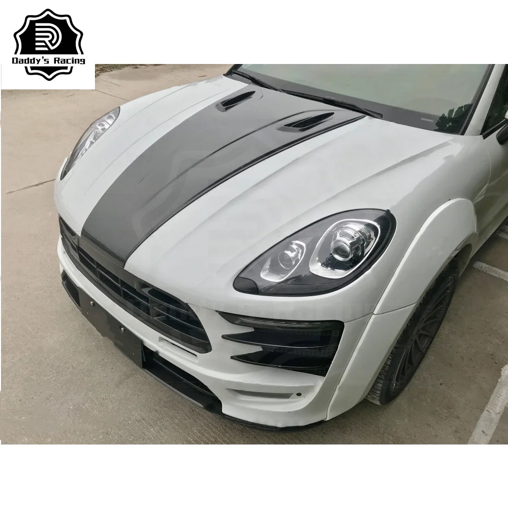 Carbon Fiber Front Scoop Hood Cover Fit For Porsche Macan 2014-2017 OE Style Car Tuning High Quality