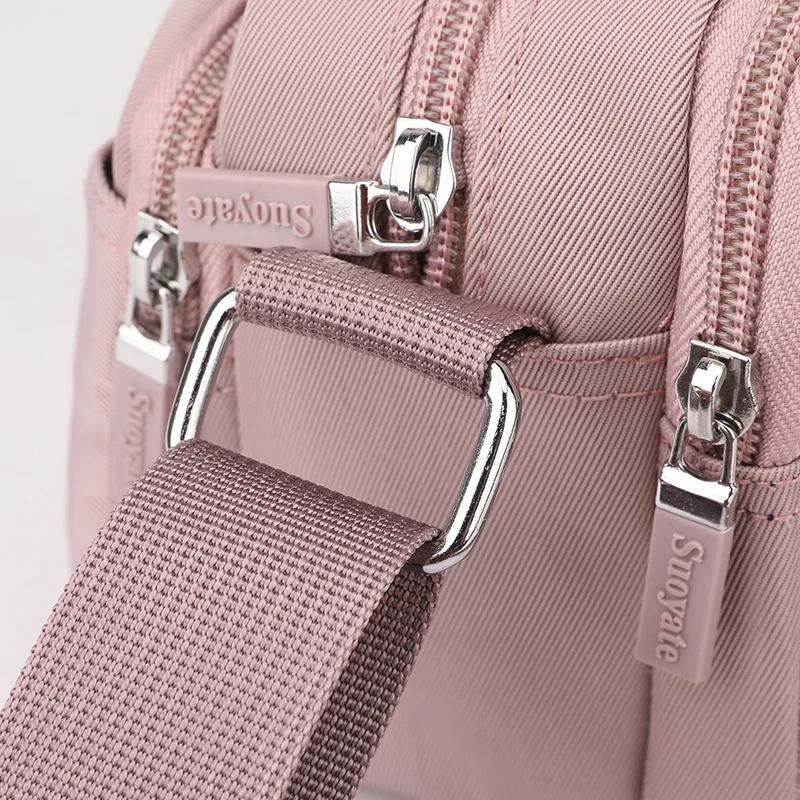 Nylon mini Women\'s Crossbody Bag Small Shoulder Handbag Trend Waterproof Phone Bag Simple Shopper bag Zipper Purse