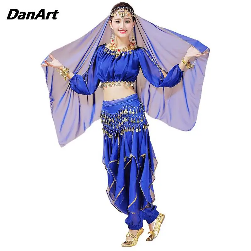 2PCS/3PCS Bellydance Costumes Dance Practice Set For Women Noble Cosplay Stage Performance Dancewear Sari Halloween Dance Outfit