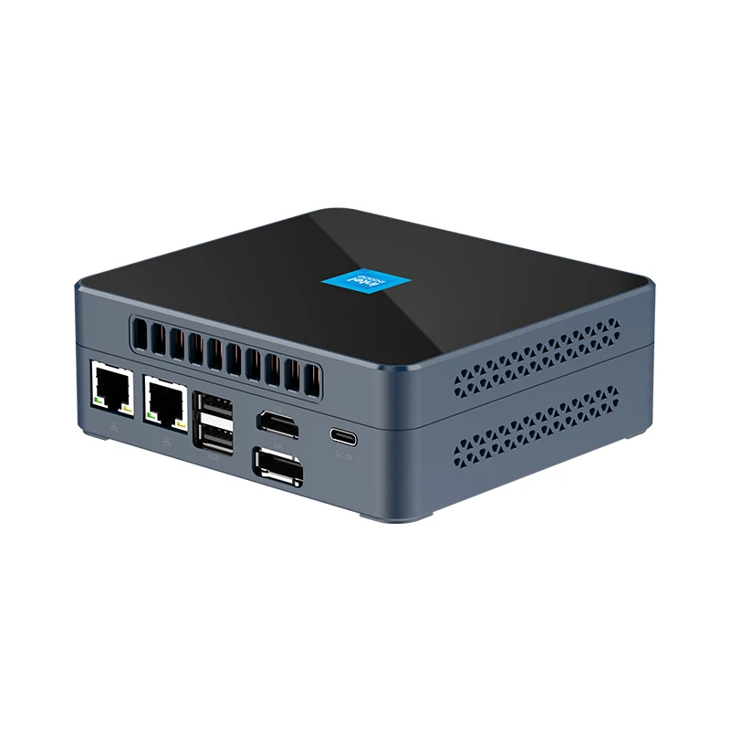 Home Office Mini PC Processore Intel N200 DDR5 M.2 NVMe SSD WiFi6 Windows11 2x Ethernet USB3.2 Tipo-C HDMI2.1 DP Display 4K