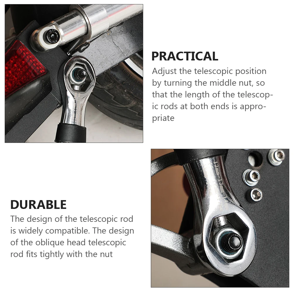 

23-in-1 Wrench High Carbon Steel Spanner Multi-functional Heavy Duty Bike Tool Adjustable Nut Long Handle Telescopic Rod