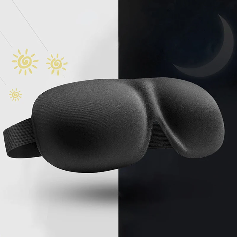 

Eye Cover Soft Blackout Sleeping Aid Travel Eyeshade Blindfold Eyepatch 3D Shading Sleeping Eye Mask Block Out Light 1 Pcs