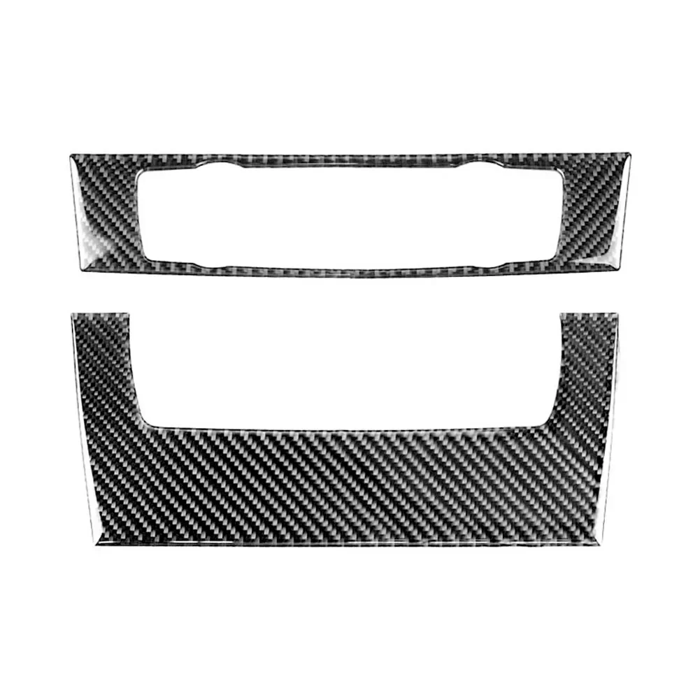 

2 шт./компл., автомобильный компакт-диск, панель управления кондиционером, наклейка, отделка из углеродного волокна для BMW 3 E90 E92 2005-2012, внутренние аксессуары для автомобиля