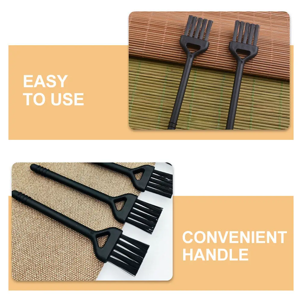 10Pcs Cleaning Brush for Coffee Maker Grinder and Keyboard Fine Bristle Multi-Use Brush Sturdy PP Nylon Material Easy Carry