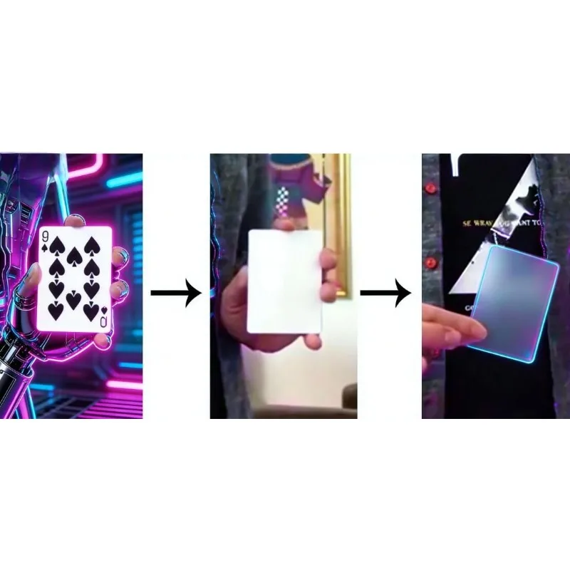 

Карта для визуальных фокусов от J.C Magic - Трюк с мгновенной сменой цвета карты, иллюзия для близкого макросъема, реквизит для ментализма, для профессиональных фокусников