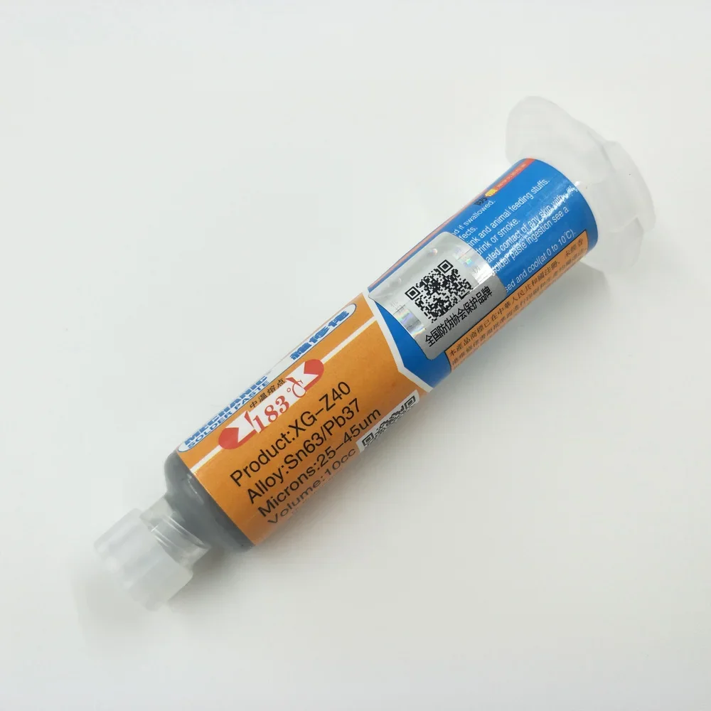 XG Z40 Pasta Saldante Flusso 35G 2 pz Meccanico Tin Sn63/Pb37 25-45um Siringa Per PCB SMD Riparazione Del Telefono Mobile XG z40