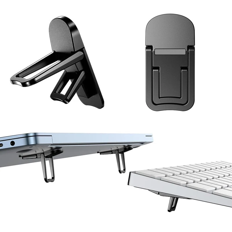 

Складная подставка для ноутбука (1 пара), портативный держатель для ноутбука, регулируемая подставка-охладитель, универсальная для Macbook Air и планшетов