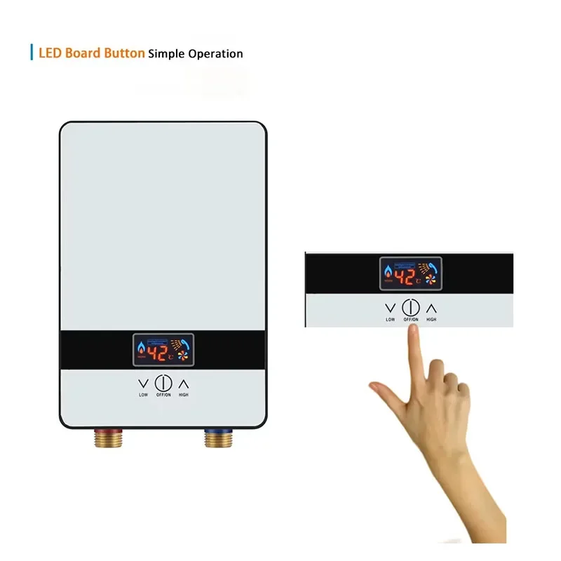 سخان مياه كهربي منزلي فوري المطبخ المطبخ تسخين سريع صغير درجة حرارة ثابتة سخان مياه الدش
