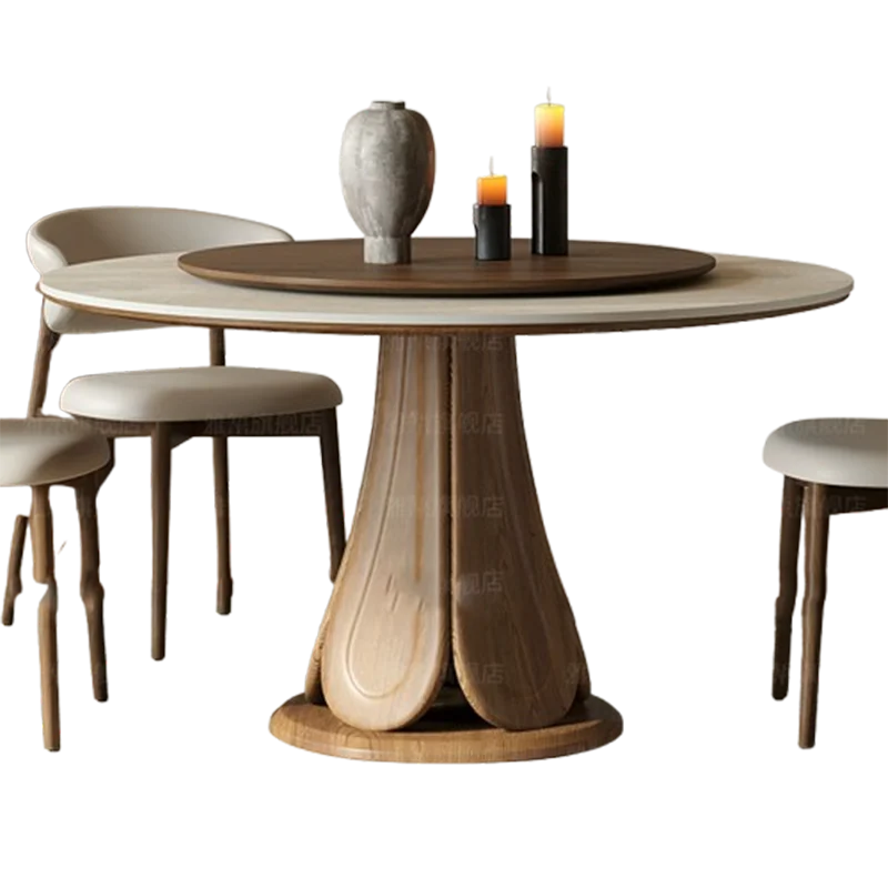 Study Kitchen Dining Table Round Mobile Restaurant Gaming Luxury Modern Mahjong Dining Table Designer Muebles Home Furniture