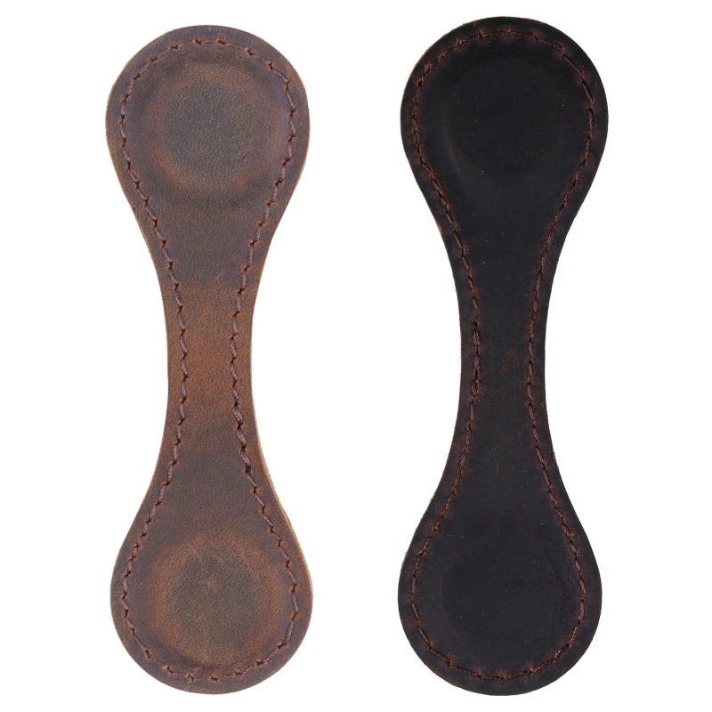 Marcador couro Marcadores página magnéticos Clipe página couro Clipe página dupla face