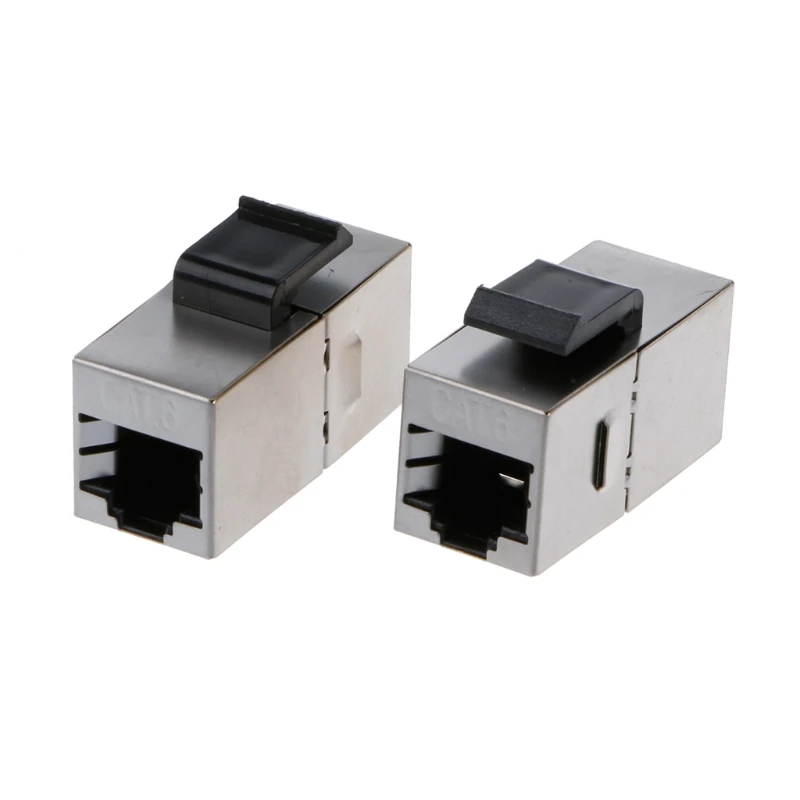 F3KE RJ45 Ethernet Cables Module Plug Connector RJ-45 Shielded Cat6 Module Keystone Cable Office