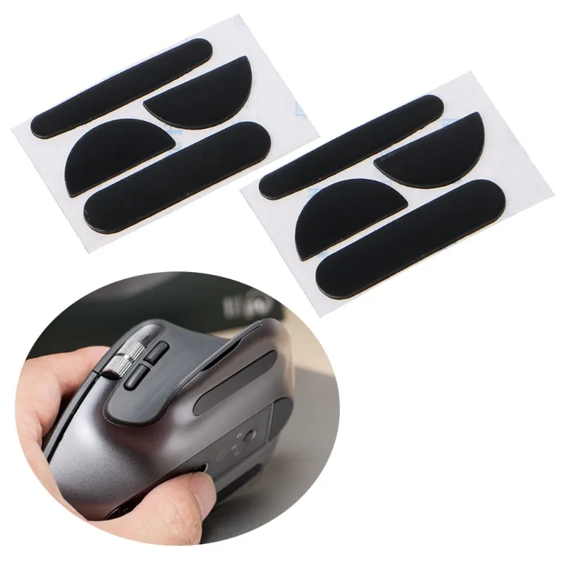 2 Set Mouse Feet Glide Sticker Curve Edge Skates For Logitech MX Master 2S/3/3S Mouse Skates Replacement