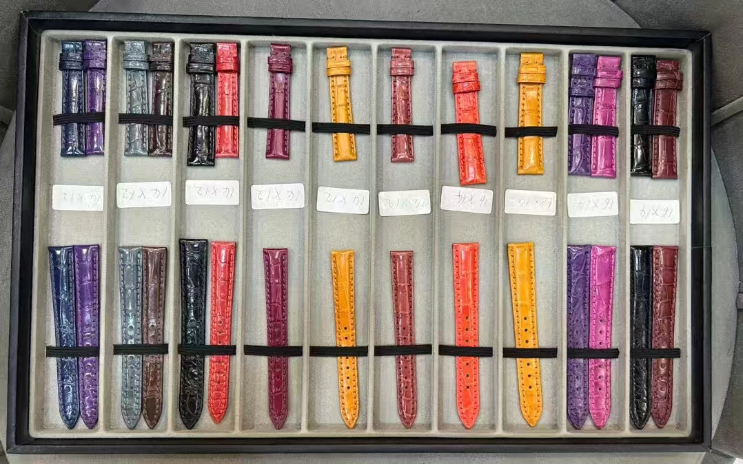 

100% real genuine crocodile belly skin top level luxury quality crocodile skin watch belt with stainless steel buckle men belt