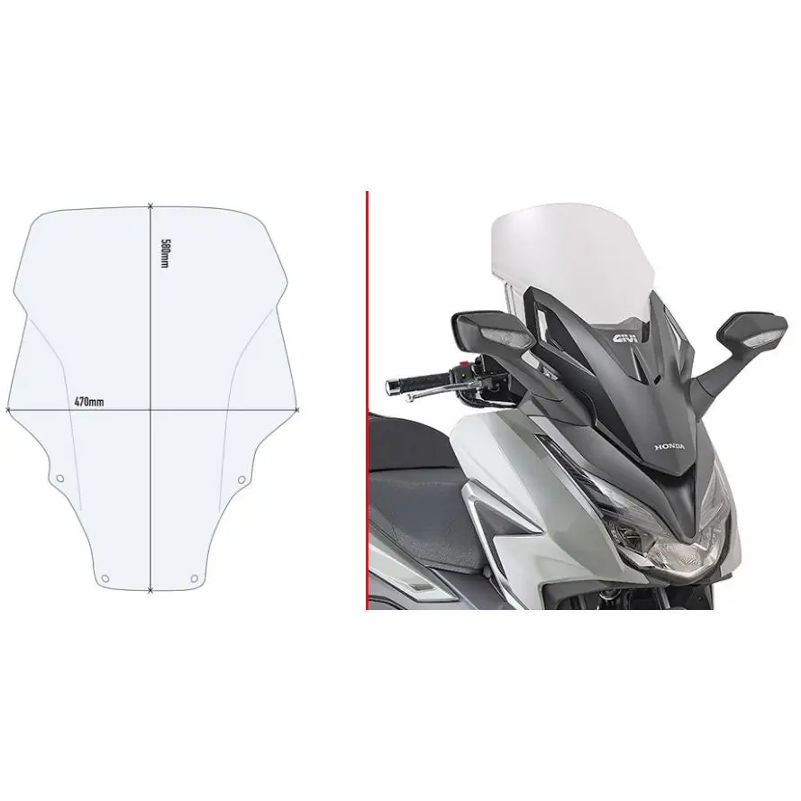 Givi Parabrisas Honda Forza 125/350 21 Trans   Ce U