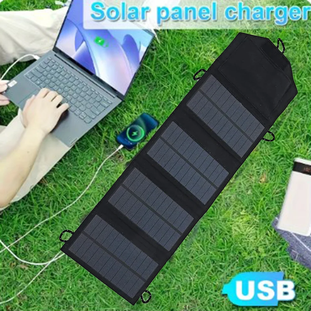 Painel Solar Complete Cell Power Bank, Placa solar para caminhadas, Camping, Energia móvel ao ar livre, Acessório do carregador de bateria, 10W