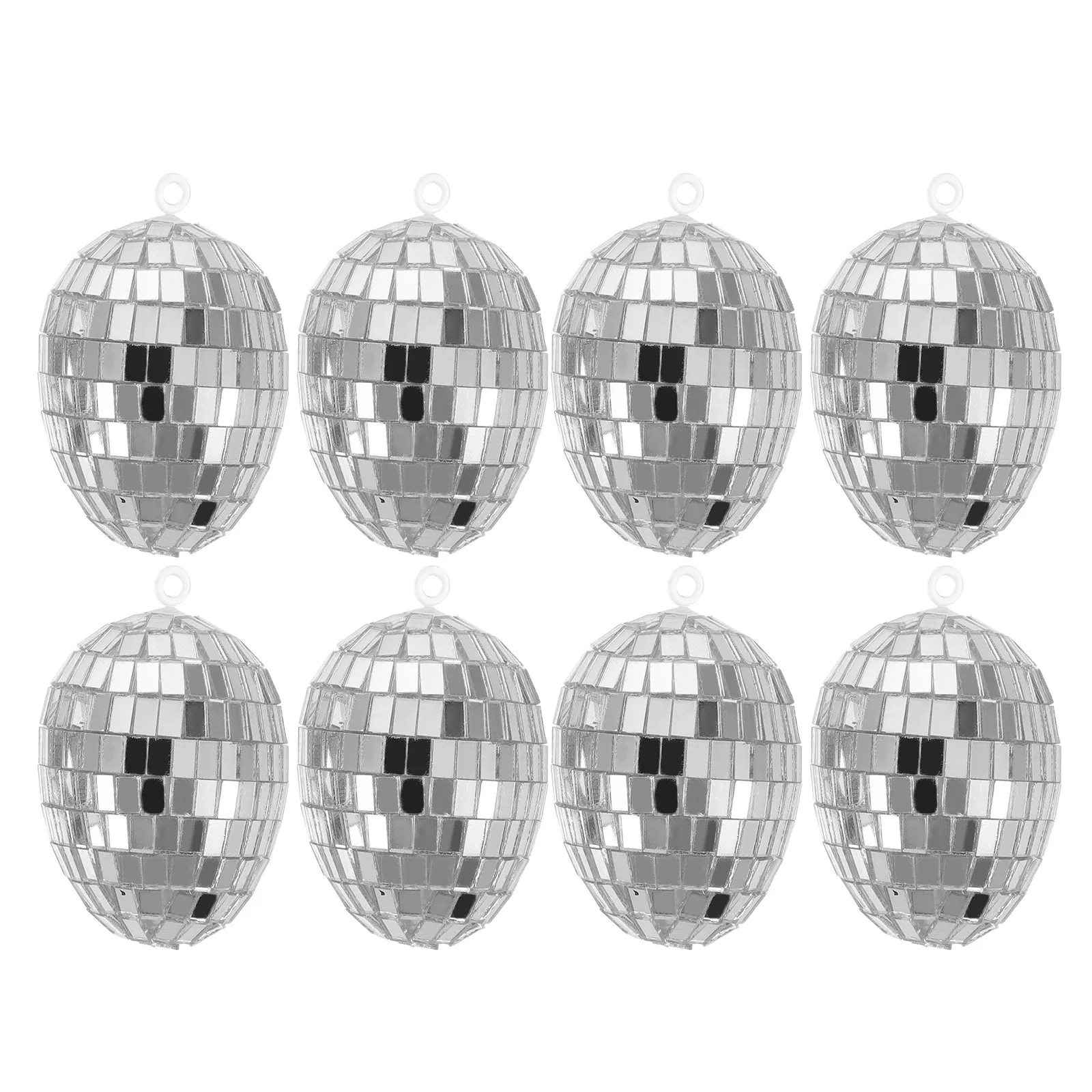 

8PCS Easter Egg Easter Ornaments for Tree Foam Filled Hanging Glass Egg Decorations Spring Party Home Decor Mosaic Ornaments