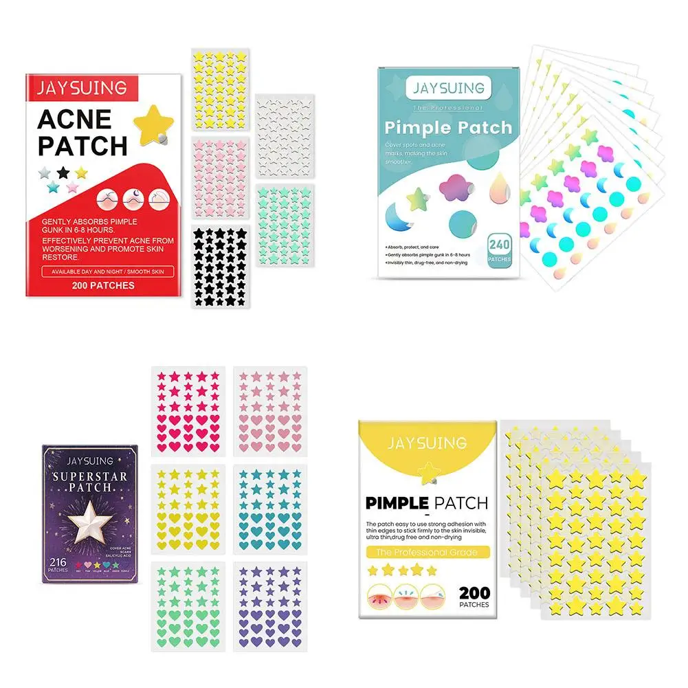 200pcs Star PE Pimple Patch Acne Invisible Acne Removal Stickers Originality Concealer Face Spot Beauty Skin Care Makeup Tools