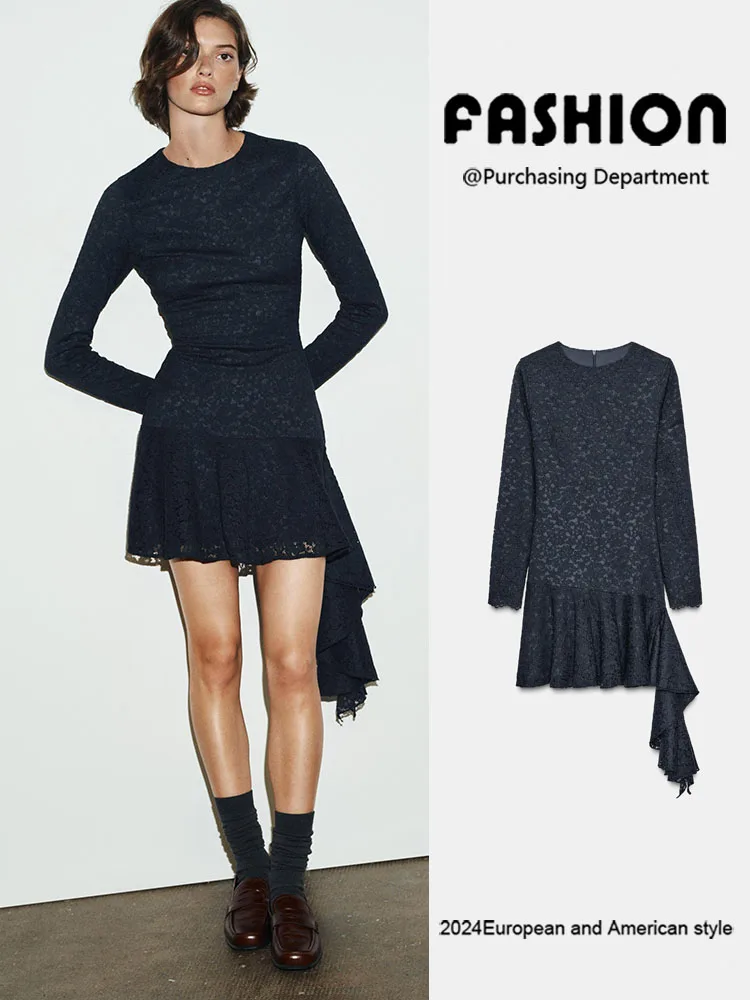 

2025 Winter New Faion High Collar Svel Patchwork Long Dr Ele Women's Clothing Stage Costume Traditional Ethnic...