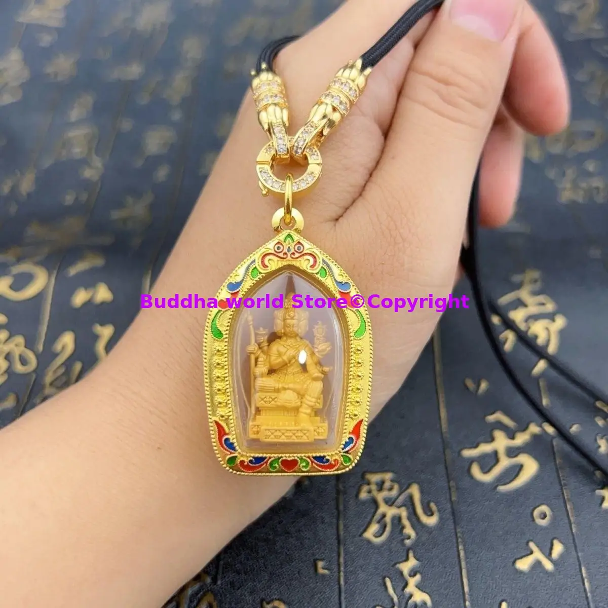 

TOP Thailand temple buddhist famous famous Four Faced God buddha Amulet Pendant Recruit money Bless safety expel demon talisman