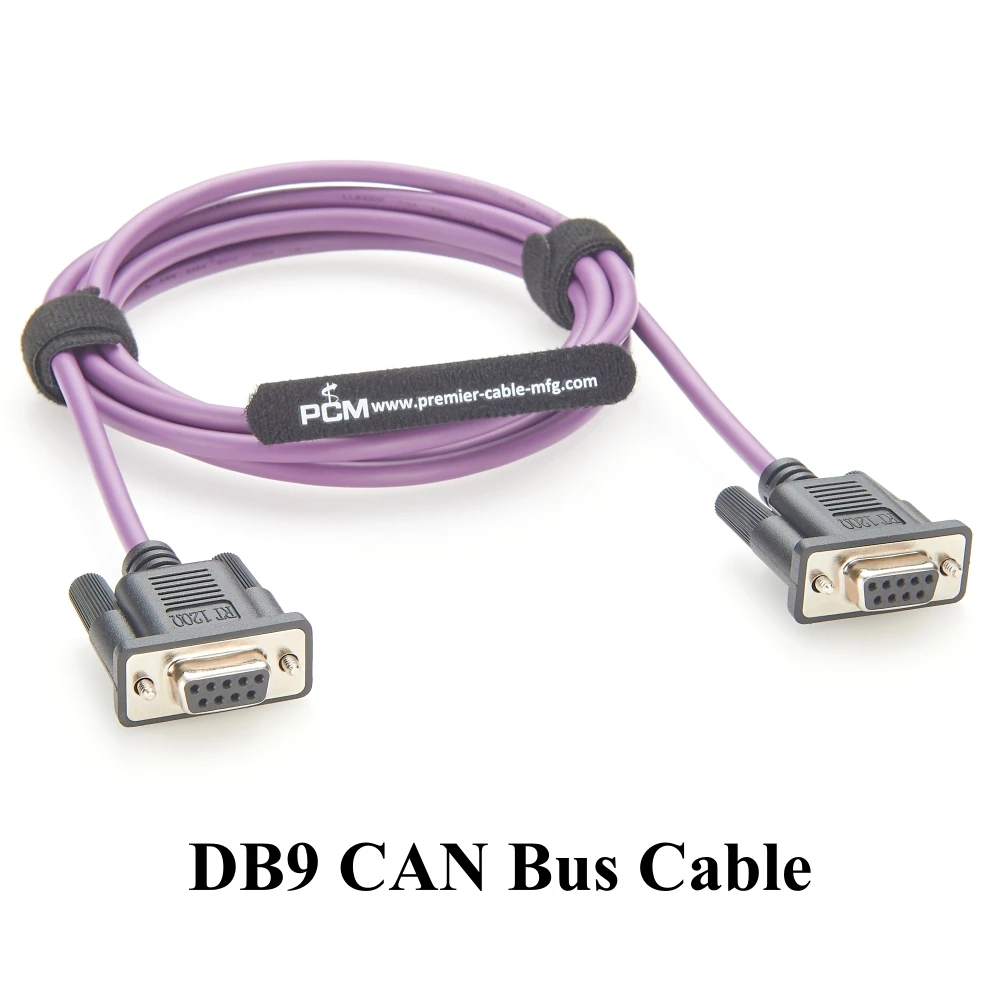 

DB9 CAN Bus Cable with 120 Ohm termination resistor CAN cable DB9,DB9 female Aux Cable DB9 Connectors conform to CiA DS102-1