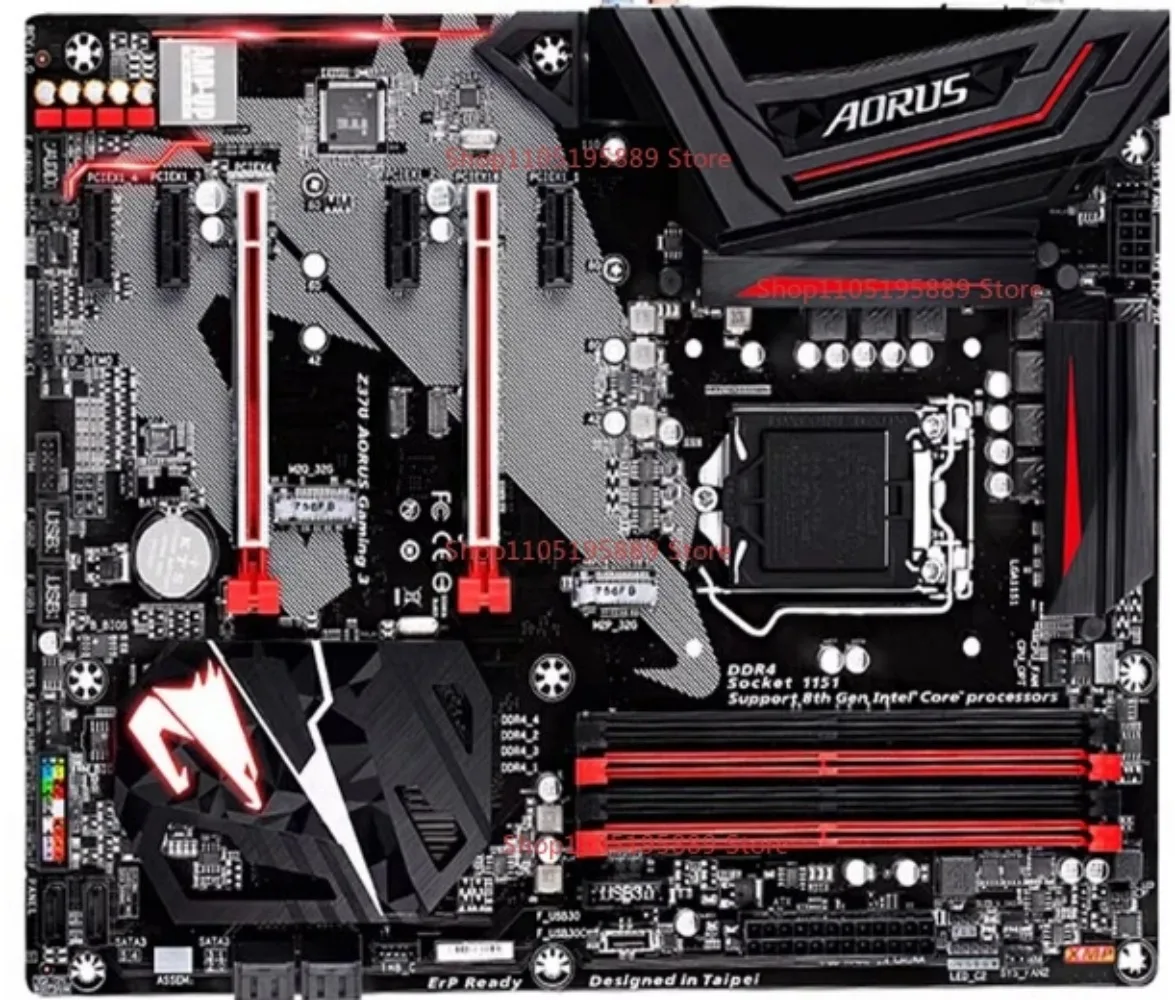 For Gigabyte Z370 AORI GAMING 3 Supports 1151-pin DDR4 Desktop Deluxe Large Board, 100% Tested