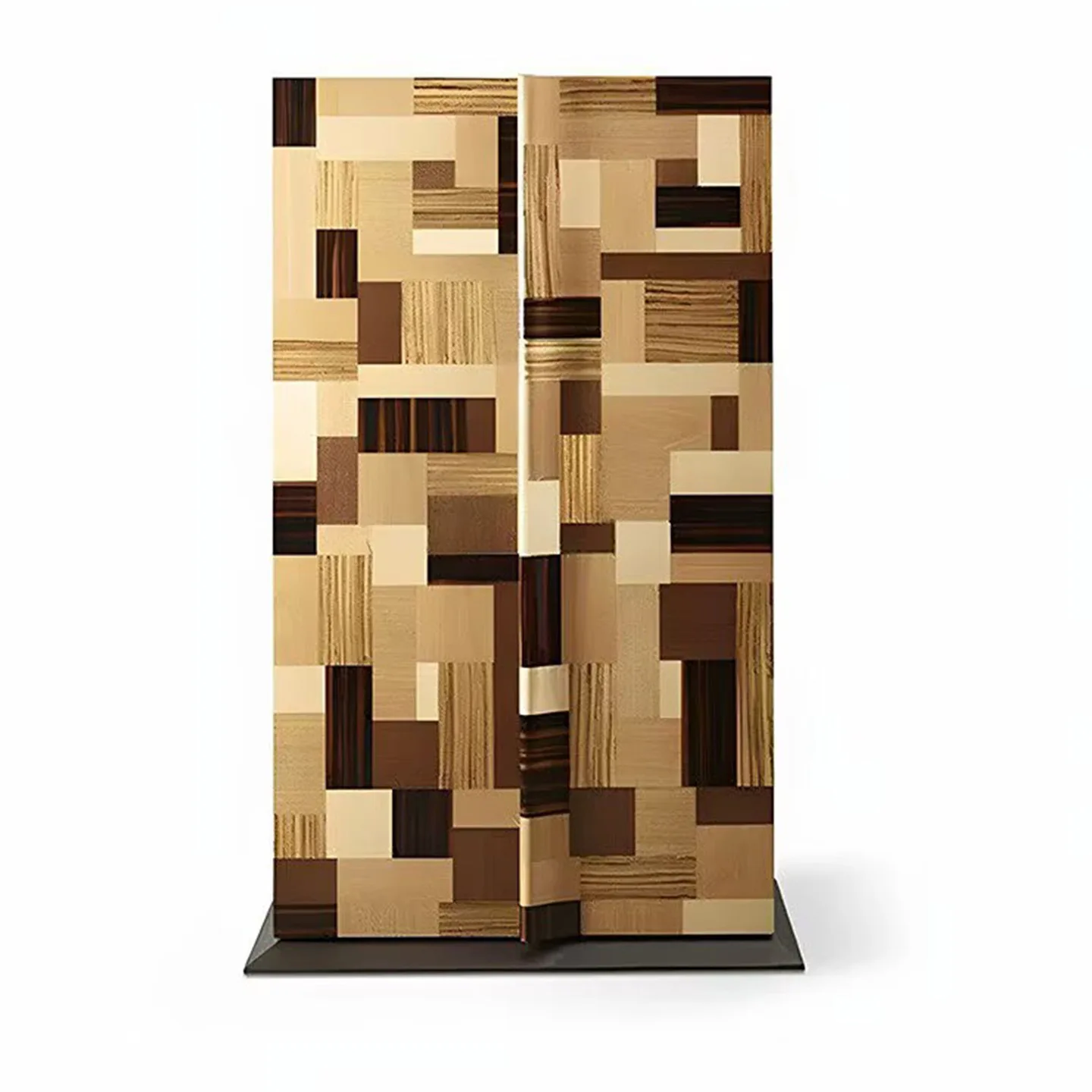 Italian light luxury solid wood living room modern fashion art color matching locker wine cabinet