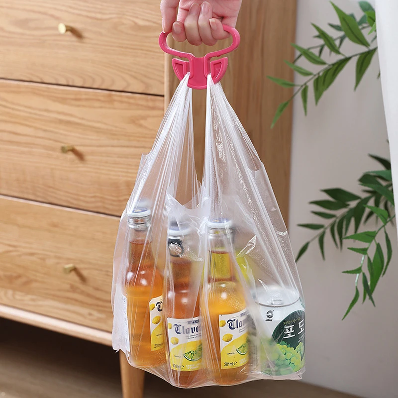 5/10pcs Bag Carrying Handles Plastic Shopping Bag Lifters Comfortable Grip Carrying Holder Labor Saving Kitchen Tool