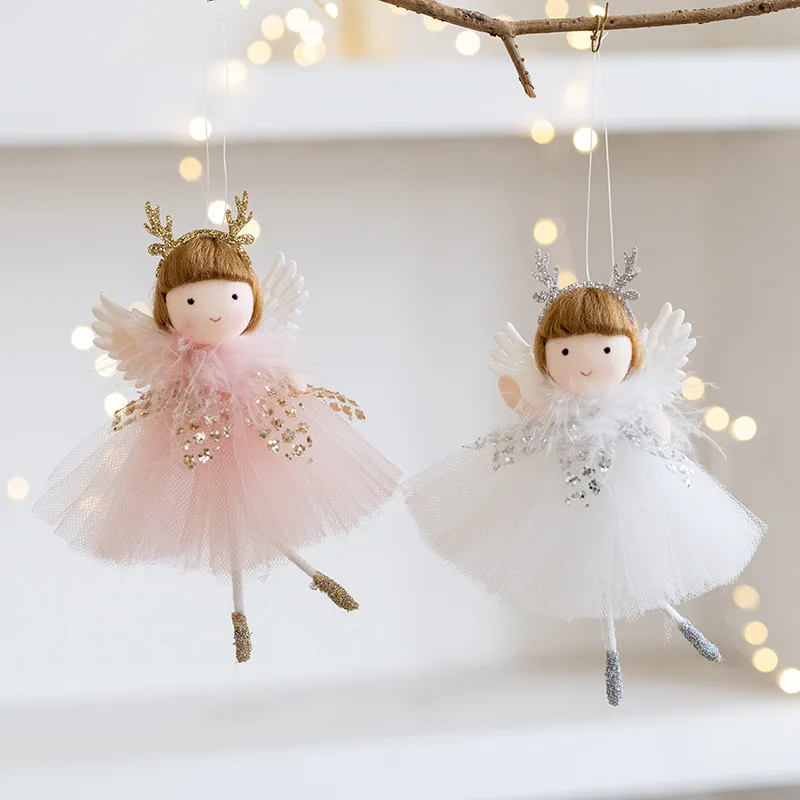 

Christmas Angel Doll New Year 2025 Gifts Christmas Decorations for Home Navidad Natal Xmas Tree Pendant Ornaments Noel Deco
