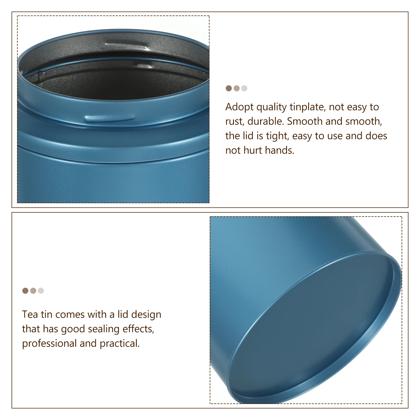 

Tea Tin Canister Premium Tinplate Airtight Storage Container For Loose Leaf Tea Coffee Beans Household Kitchen Organizer