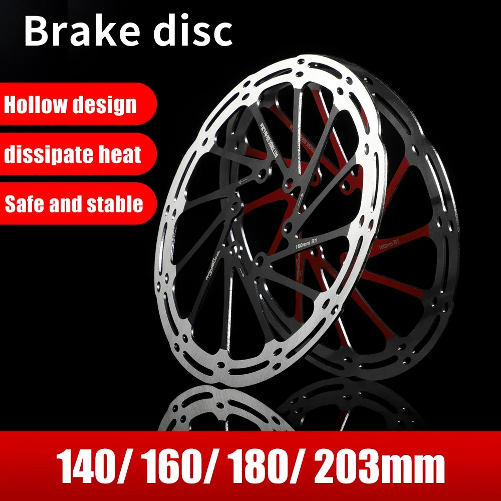 

New Bicycle Disc Brake Rotor 140/160/180/203mm 6-Bolt Stainless Steel MTB Mountain Road Bike Brake Disc Quick Cooling Ultralight