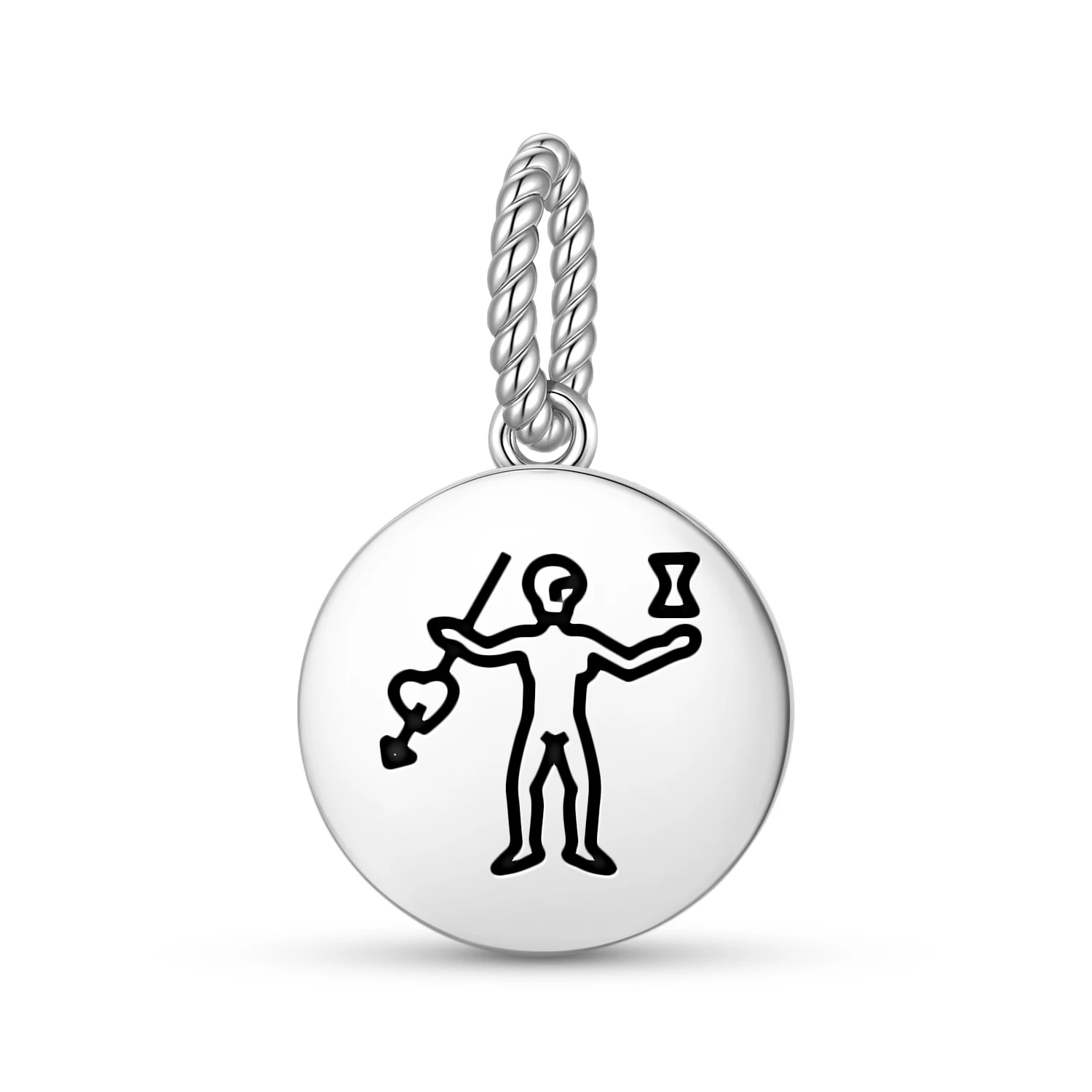 

Jolly Roger Pirate Flags John Phillips Pendant 925 Sterling Silver Symbol Charm Bead for Women Bracelet Necklace Jewelry Fashion