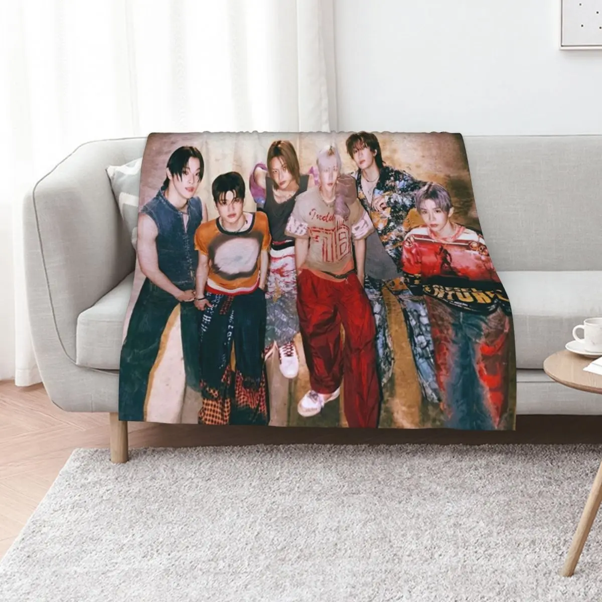 

RIIZE rise and realize kpop group logo Throw Blanket Summer Beddings Cute Beautifuls Winter beds Blankets