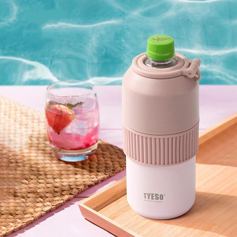 Прохладная бутылка 900-1000 мл, портативный спортивный резервуар для воды с изоляцией из нержавеющей стали 304, портативная чашка для улицы