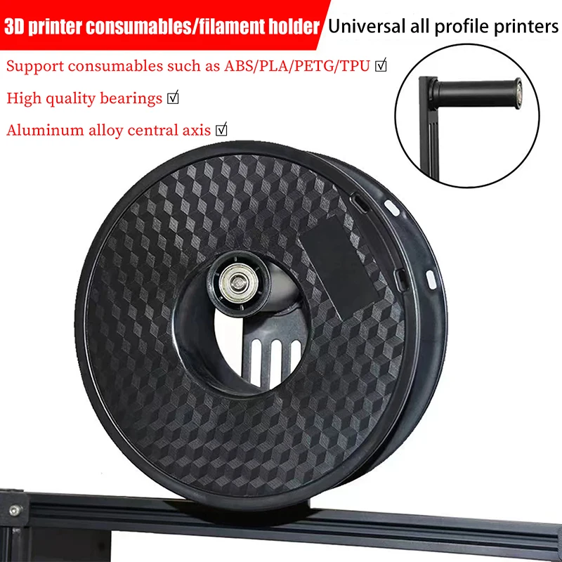 สําหรับ Ender 3 S1/Ender3/CR10 Filament ผู้ถือ SPOOL สนับสนุนใช้งานร่วมกับ PLA ABS TPU PETG 3D เครื่องพิมพ์วัสดุม้วน