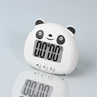 Shower Cartoon Alarm Clock Panda Shape Stopwatch Kitchen Countdown Reminder Kitchen Timer Timer Digital Timer Cooking Reminder