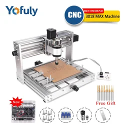 CNC 3018 Pro Max Khắc Kim Loại Máy GRBL Điều Khiển Với 200W Con Quay DIY 15W Laser Khắc Gỗ Tham Ái máy CNC Cắt MDF