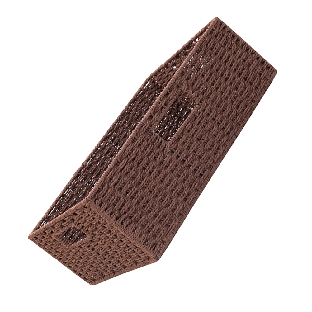 

Multifunctional Handmade Rattan Wicker Storage Basket Brown Decorative Laundry Organizer Home Garden Use Woven Basket