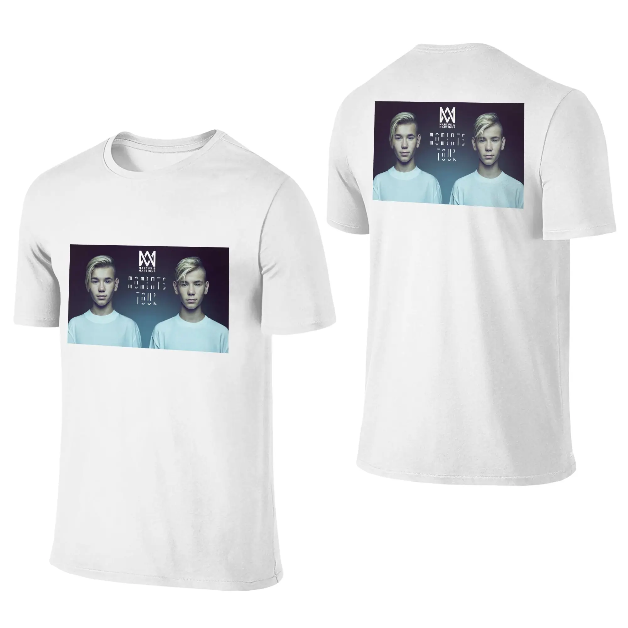 100% Cotton Marcus And Martinus Sweden Norway Eurovision T-Shirt Men's Double Sided T Shirt Men O-Neck Summer Shirts Tops S-6XL