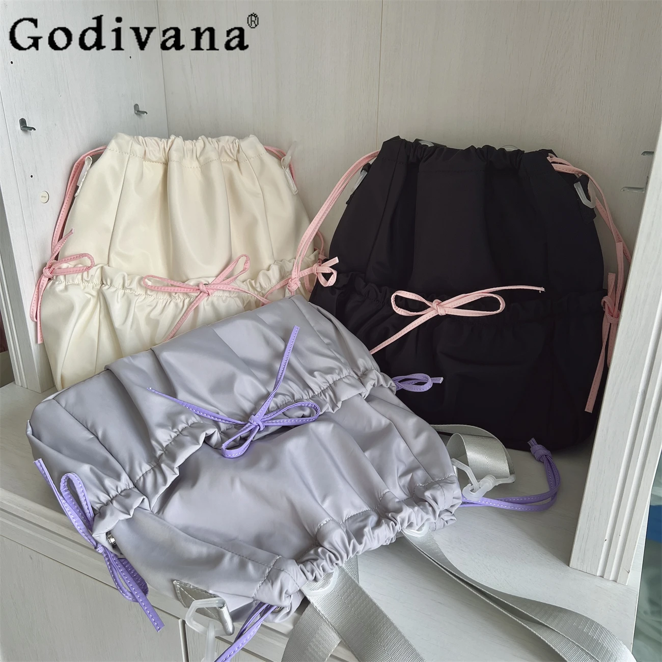 

Sweet Sports Ballet Style Women's Tote Shoulder Bag Drawstring Bundle Fitness Large Capacity Waterproof Schoolbag Backpack