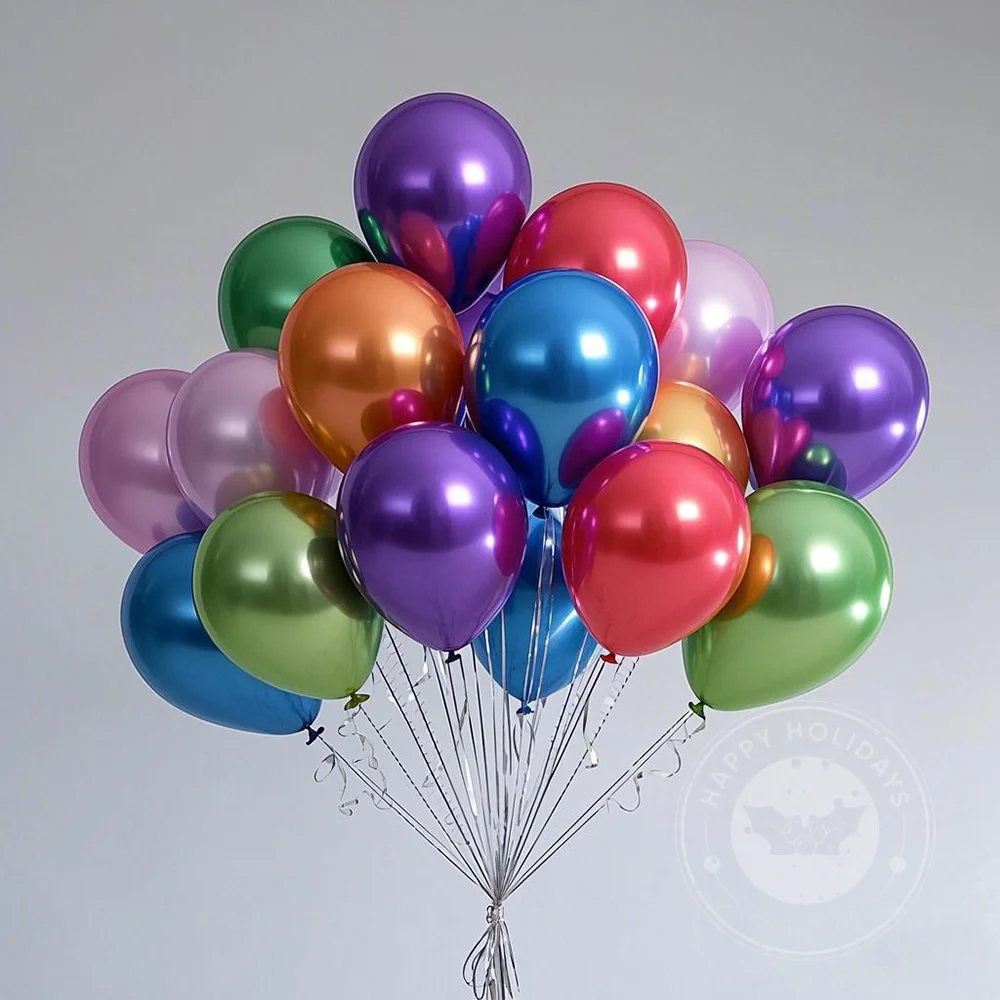 

10/20/30/50pcs Colorful Chromium Balloons Metallic Luster Latex Helium Balloons Birthday Party Decoration Wedding Valentines Day